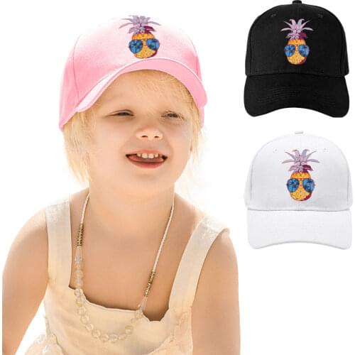 Baby Kids Sun Caps Cute Embroidery Pineapple Children Baseball Cap Baby Boy Hat Baby Girl Summer Sun Hats