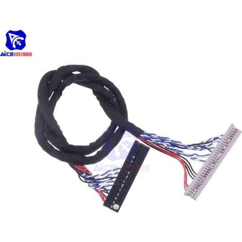 Diymore DF14D8 20P 20Pin 1CH 8-bit Driver Cable LVDS 60CM 7-15 inch LCD Common Screen Line for Arduino V29 V59 Power Module