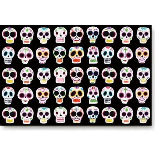Kitchen Mat Halloween Sugar Skull Pattern Doormat Home Decoration Anti-Slip Entrance Door Mats Kitchen Carpet Door Mats Outdoor