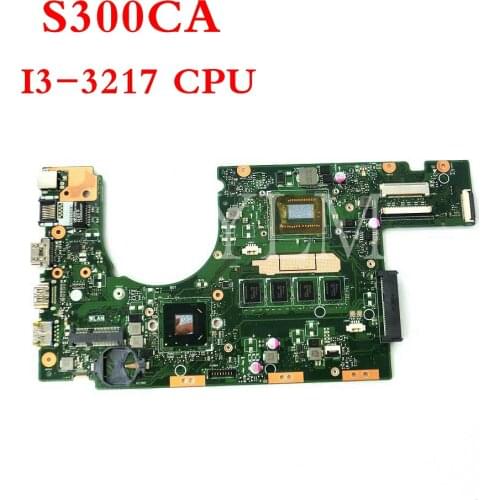 S300CA with I3-3217 CPU mainboard REV 2.0 For ASUS S300 S300C S300CA laptop motherboard 60NB00Z0-MB4020