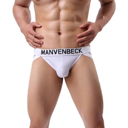 Mens Briefs Underwear Sexy Open Butt Thong Bikini Male Gay Low Waist Underpants Jockstraps Soft Comfortable Milk Shreds Panties