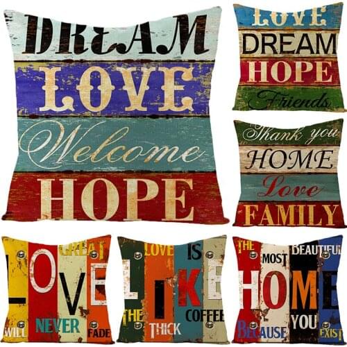 The New 2021 Home Linen Throw Pillow Retro Books Brief Series Square Car Cushion Sofa Pillow 45*45cm