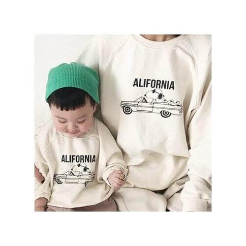 Family Matching Clothes Mother and Son Clothing T Shirt Sweatshirt for Boys 2019 Autumn Winter New Baby Christmas Family Clothes