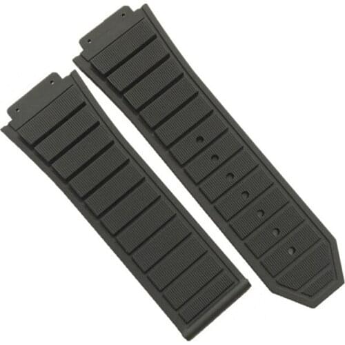 High quality 29*19mm Silicone rubbe watch band Replace For HUBLOT Strap king power series watch bracelet Butterfly Buckle tools