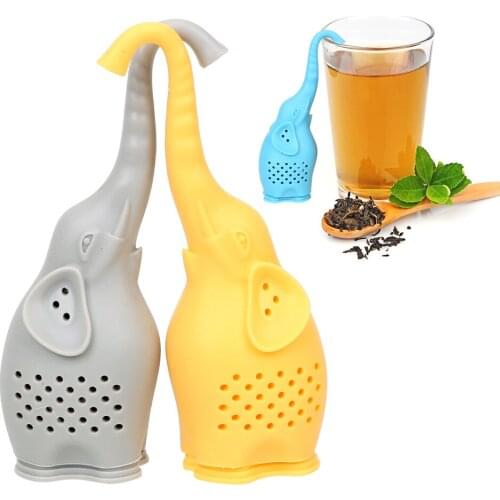 Filter Silicone Teaware Tea Strainer Cute Elephant Tea Infuser Gadgets Tea Accessories