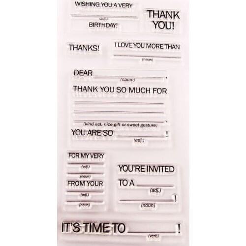 Silicone RUBBER Clear Stamps CUTTING DIES For Scrapbooking letter LETTERS DIY PAPER Album Cards MAKING EMBOSSING FOLDER MOLD