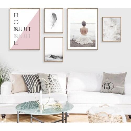 Modern The Top Of The Mountain Scenery Vintage Poster Prints Wall Pictures For Bedroom Wall Decor