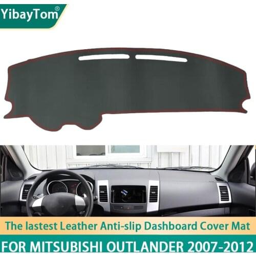 High Rank Durable PU Leather Dashboard Anit-slip Anti-UV Cover Protective mat For Mitsubishi Outlander 2007-2012 accessories