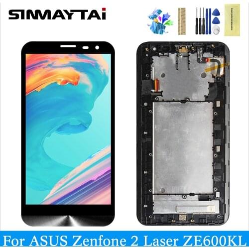 ZE600KL lcd For ASUS ZenFone 2 Laser ZE600KL Z00MD LCD display 2017 Panel digitizer touch screen replacement Parts black Z00MD