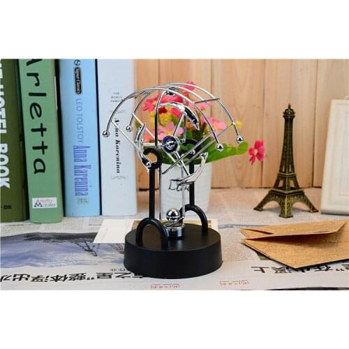 1PC Office Home Decoration Perpetual Objects Wiggler Tellurion Metal Crafts Ornaments Magnetic Furnishing Articles ELZ 005