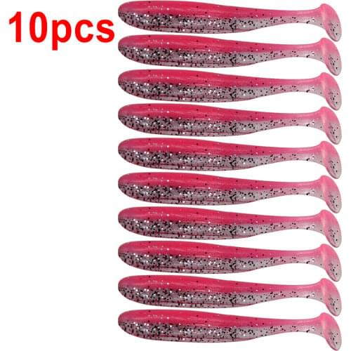 10 Colors Easy Shiner Soft Bait Worm Silicone Fishing Lure Double Color Jig Wobblers Artificial Bait Swimbait Carp Bass Tackle