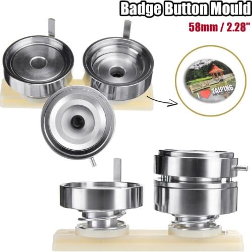2.28'' 58mm Badge and Button Maker Punch Press Machine Round Die Mould Button