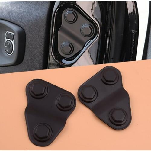 2pcs/Set Matte Black Car Door Screw Protector Cover Trim Fit for Jeep Wrangler JL JLU JT 2018 2019 2020 2021