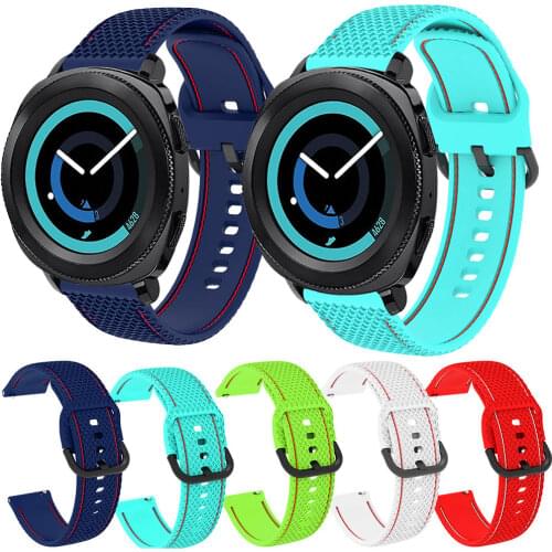 20mm WatchStrap For Samsung Gear Sport / Gear S2 Classic 732 Smart Band Soft Silicone wristbands Bracelet WirstStrap new style