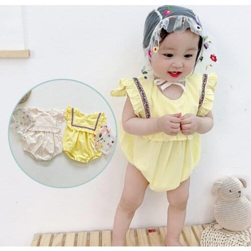 2021 Baby Rompers Infantil Jumpsuit girls clothes Summer High Quality Newborn Clothing Costume Sleeveless