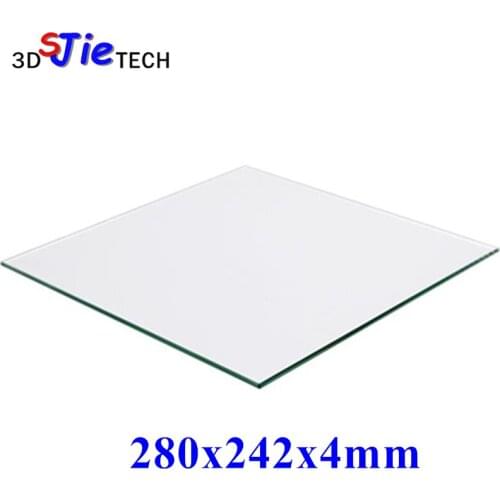 280x242x4mm 3D Printer 100% Borosilicate Glass plate for DIY Flyingbear P905X 3D printer Build Plate