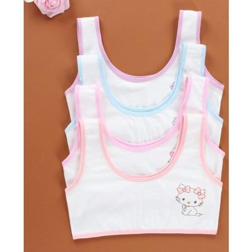 5pc/lot new arrived Free Shipping 95% cotton Vest young Girls students teenagers puberty clothes Underwear children