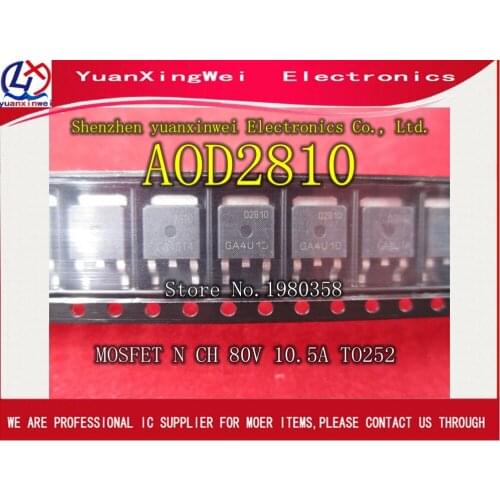 Free Shipping 10pcs/lot AOD2810 D2810 TO-252 100% NEW