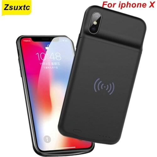 Wireless Charging Audio Output For iphone X Battery Case 3000 Mah Smart Phone Case Cover Power Bank For iphone X Battery Case