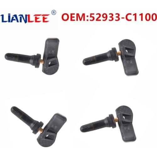 4PCS Tire Pressure Sensor For Hyundai Tucson 2019 52933-C1100 52933C1100 For Hyundai Sonata Santa Fe 2019 Monitoring 2016 2017