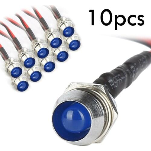 Dash Indicator Lamp Light Panel Part Small 10pcs 20cm Wire Water-Proof