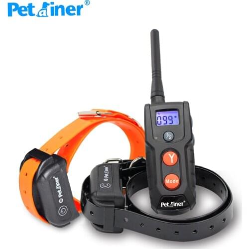 Petrainer 916-2 Remote control dog training shock electric dog training collar waterproof 300M For 2 Dogs