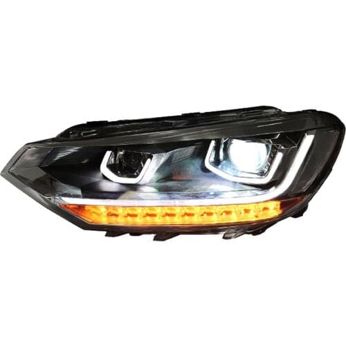 Longding 16-18 Touran headlight assembly modified xenon headlights LED daytime running lights 18 Touran high-brightness steering
