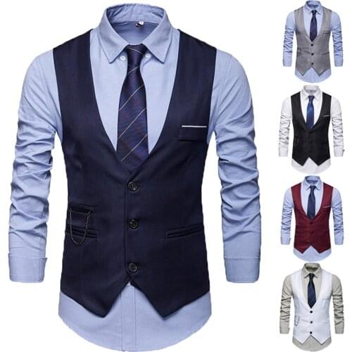 Imcute Men's Suit Vests