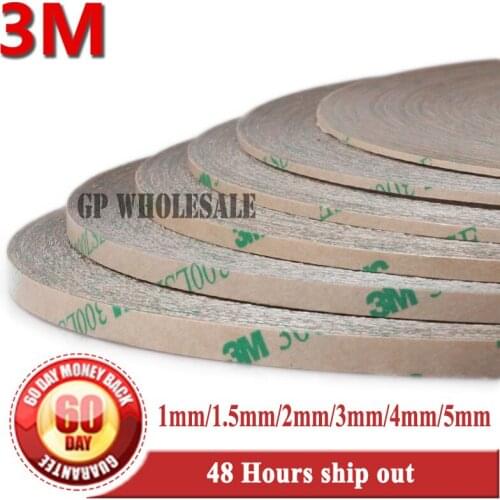 Combined 6x (1mm/1.5mm/2mm/3mm/4mm/5mm) *55M Original 3M 300LSE Clear Strong Adhesion Sticky for iphone Samsung HTC LCD Screen