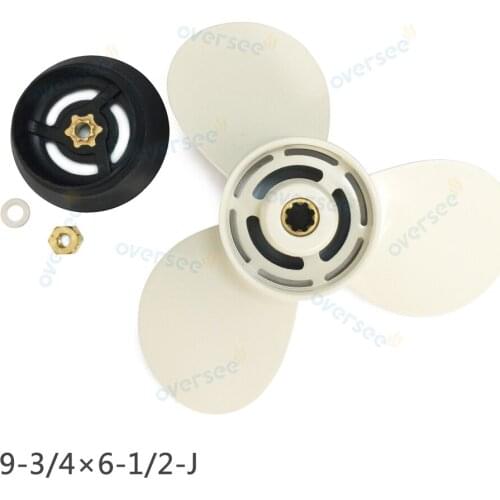Propeller 683-W4592-02 Kit with Deflector Ring 6E7-45986-00 For 9.9HP 15HP YAMAHA Outboard Propeller 683-W4592