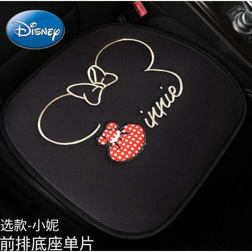 Disney Mickey Mouse Minnie Cartoon Cute Car Summer Breathable Cushion Single Seat Three-piece Set Four Seasons Universal