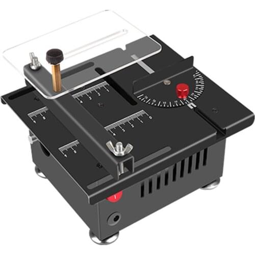 KKmoon Multifunctional Table Saw Circular Mini Desktop Electric Saw Cutter Adjustable Speed & Angle Liftable Blade 16MM Cutting