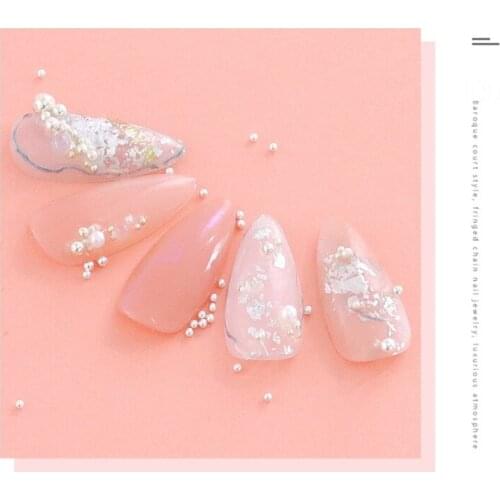 Caviar Nail Art Beads Decoration Micro Round Ball Nail Alloy Beads 3D Nail Rhinestones F1FF