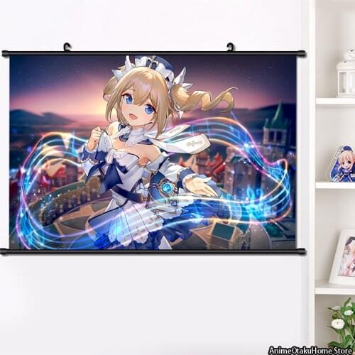 NEW Anime Game Genshin Impact barbara Cosplay Wall Scroll Painting Poster HD Print Home Decor Collection Art 40x60cm