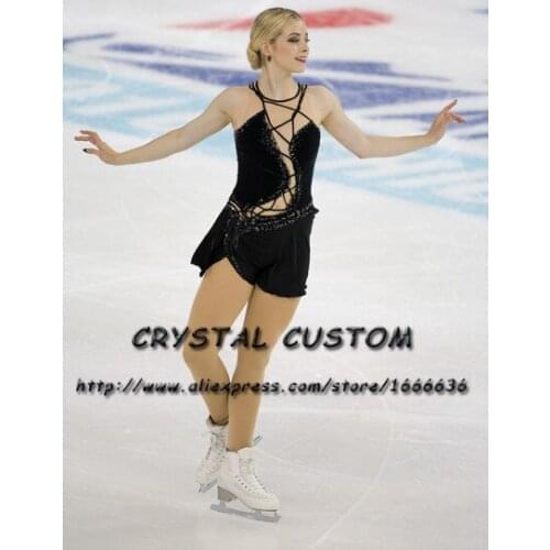 Girls Figure Skating Dresses Graceful New Brand Custom Ice Skating Dresses For Competition DR4384