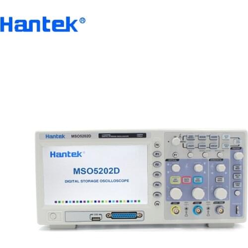 Hantek Official MSO5202D Digital Oscilloscope Portable 200MHz 2Channels Oscilloscopes USB Osciloscopio +16Channel Logic Analyzer