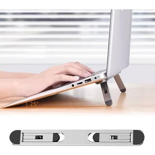Adjustable Laptop Riser Portable Strong Bearing Capacity Foldable Desk Tablet Holding Stand for Office Laptop holder Accessories