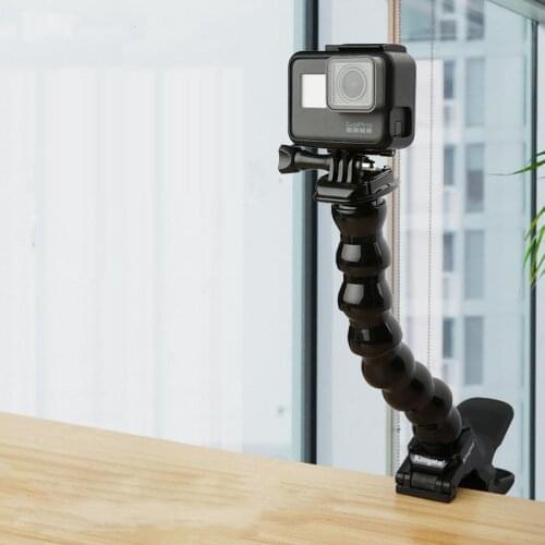 Gooseneck Arm Neck Tripod Mount Adjustable Flexible Clamp Clip for GoPro Hero 7 6 5 Black Camera Accessory