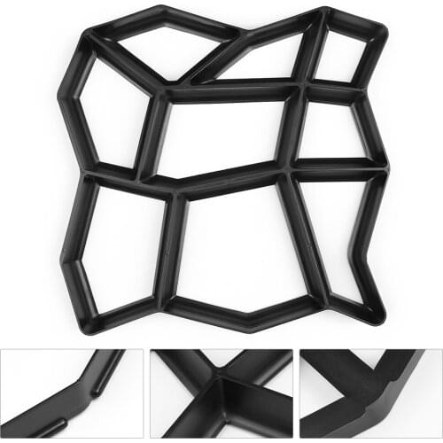 Paving Path Border Maker Path Molder Reusable Concrete Cement Stone Design Paver Walk Mould DIY Reusable Concrete Brick Mold