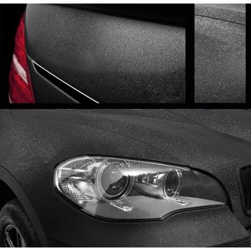 Universal Car Sticker Black Car Styling Auto decorations For Car Body Dashboard PVC Glitter Shiny Vinyl Films