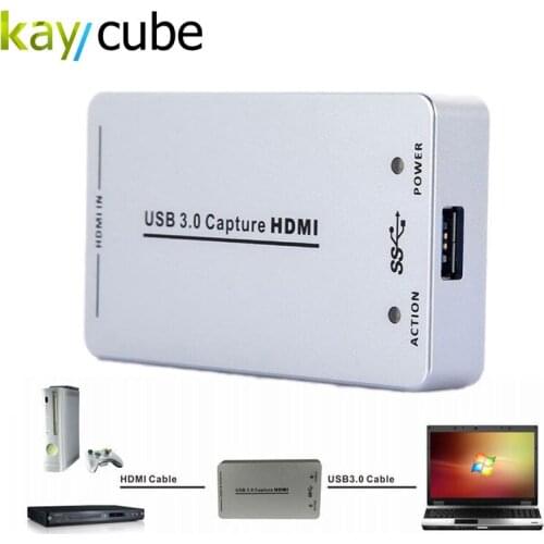 USB3.0 1080P 60FPS HDMI Capture Dongle USB Capture HDMI UVC + USB Cable USB2.0 HD Video Capture Card Box