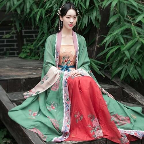 2021 hanfu women costume elegant traditional chinese style hanfu princess dress ancient tang suit fairy performance clothing
