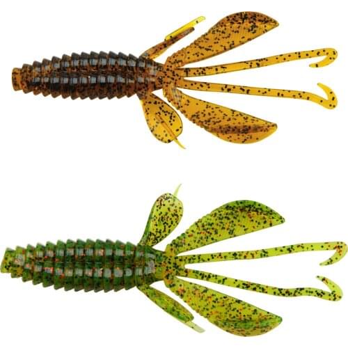 24pcs/lot 10cm 11.7g Soft Artificial Lobster jigging Fishing Lure For Bass Texas rigs bait Crawfish Shrimp lure fishing