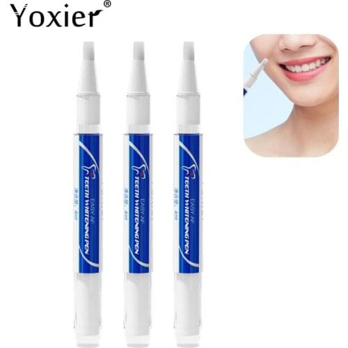 Yoxier 3Pcs Teeth Whitening Pen Cleaning Serum Remove Plaque Stains Whiten Teeth Oral Hygiene Natural Mint Flavor Dental Care
