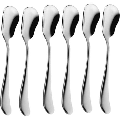 5.3-inch Stainless Steel Ice Cream Sugar Spoon Scoop Flatware Silverware Cutlery Tableware Set Dishwasher Safe