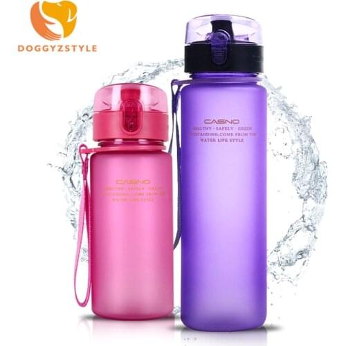 560ML 400ML Tour Outdoor School Leak Proof Sports Water Bottle Plastic Drinkware Hiking Portable Bottles