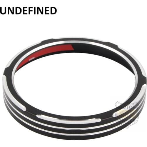 Black Motorcycle Speedometer Trim Burst Bezel Gauges Cover For Harley Sportster XL 883 1200 1999-2020 Dyna Street Bob Low Rider