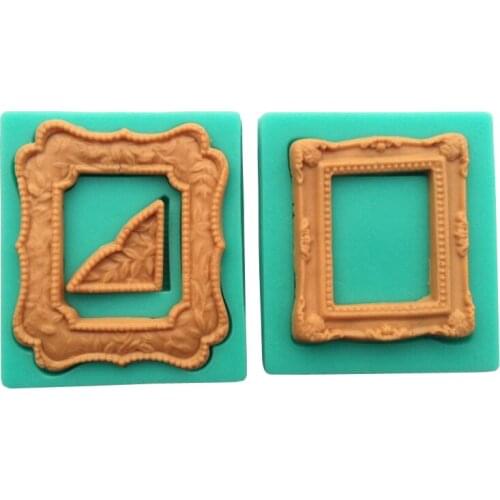 Photo Frame Silicone Mold Fondant Cake Chocolate Jello Silicone Decorating Tools