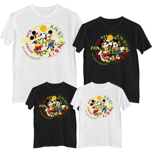 Disney Mickey Mouse T shirt Summer Comfortable 100% cotton Fashion clothes for teens Mens t-shirt Clothing for boys Tops 2021