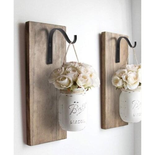 H37D Plant Hanger Anti-rust Iron Outdoor Decoration Wall Hanging Hook